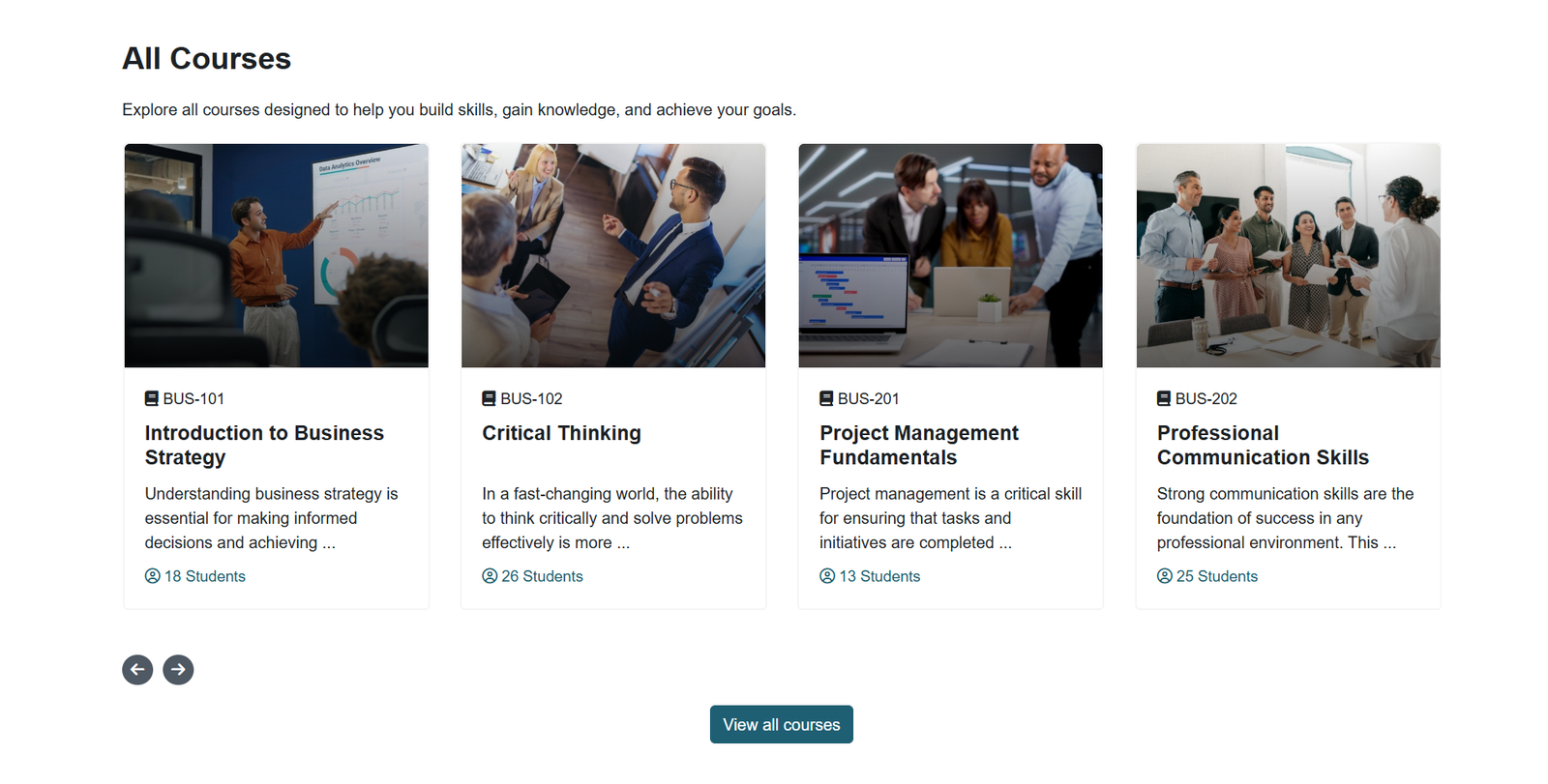 Courses Slider 1