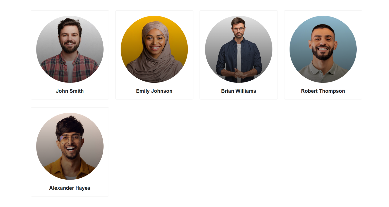 Instructors Page