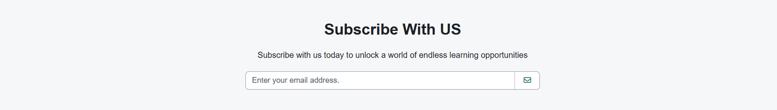 Subscribe With Us