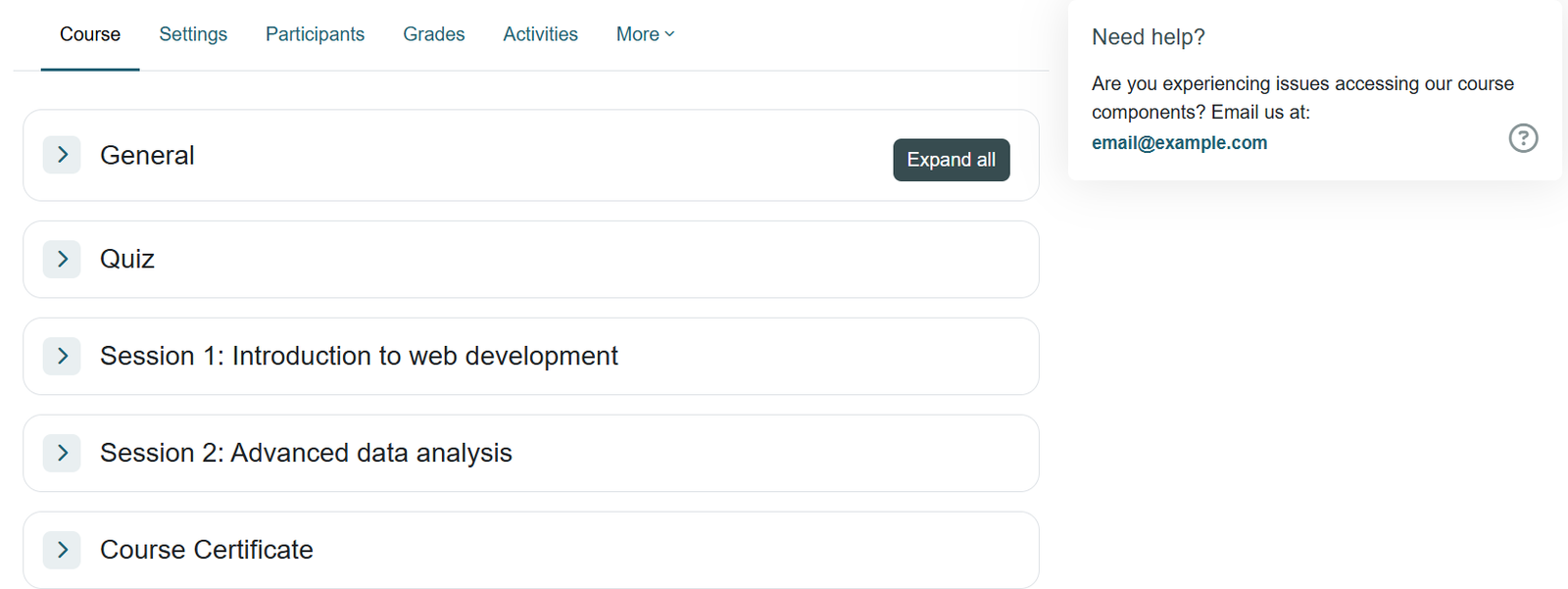 Course Need Help