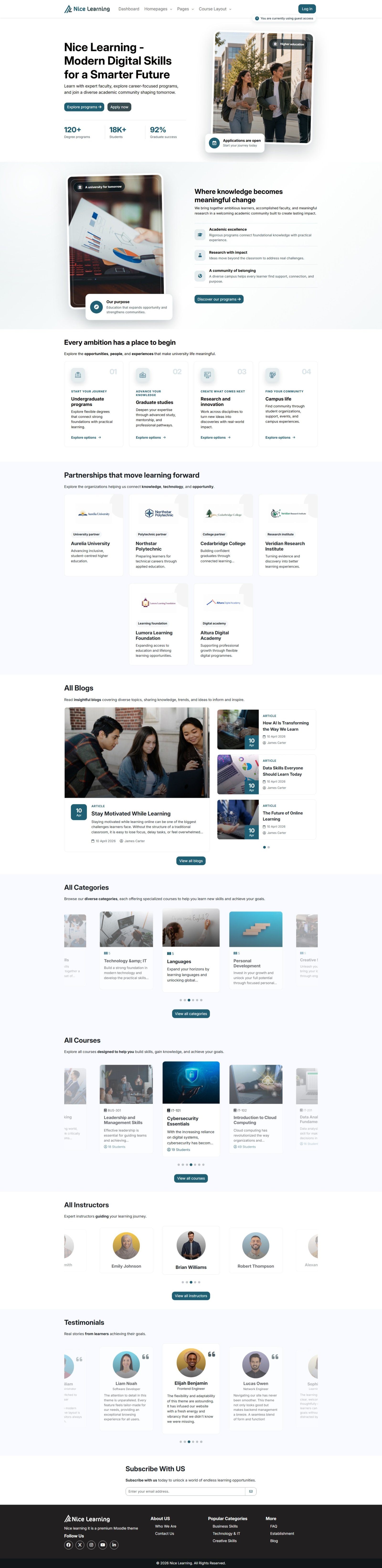 Home Page – One