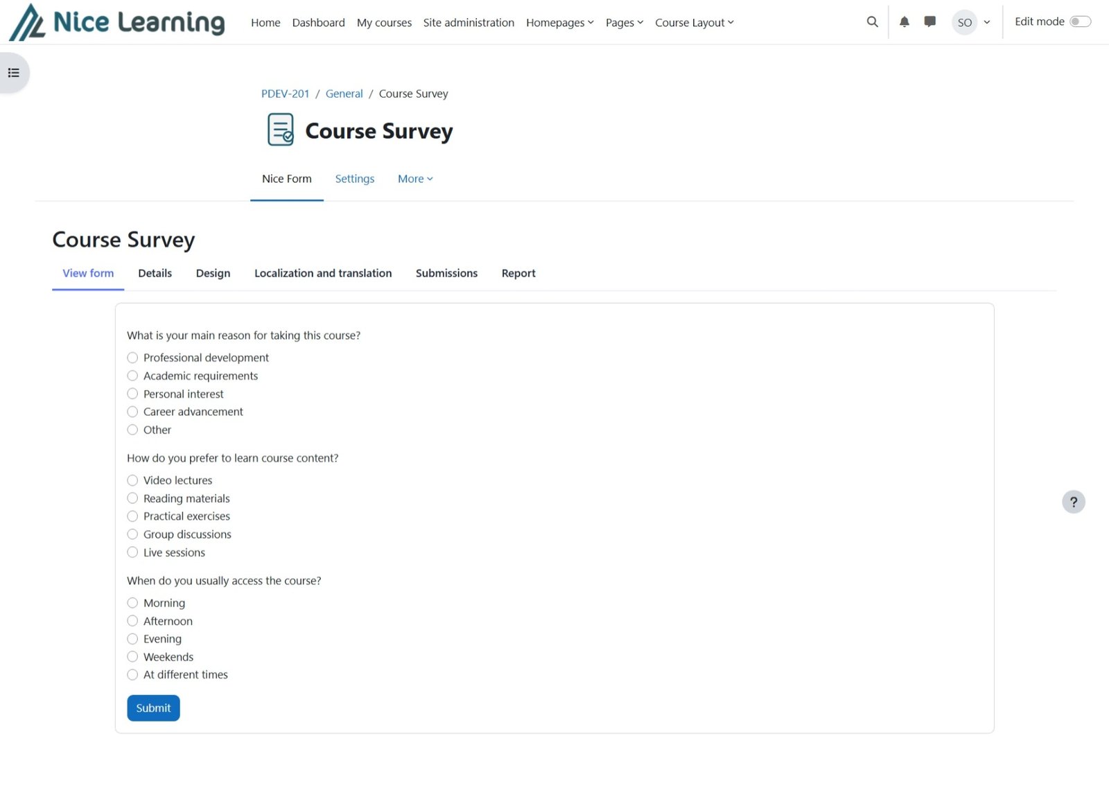 Form Page