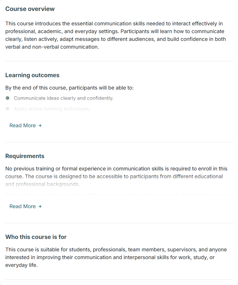 Course Overview