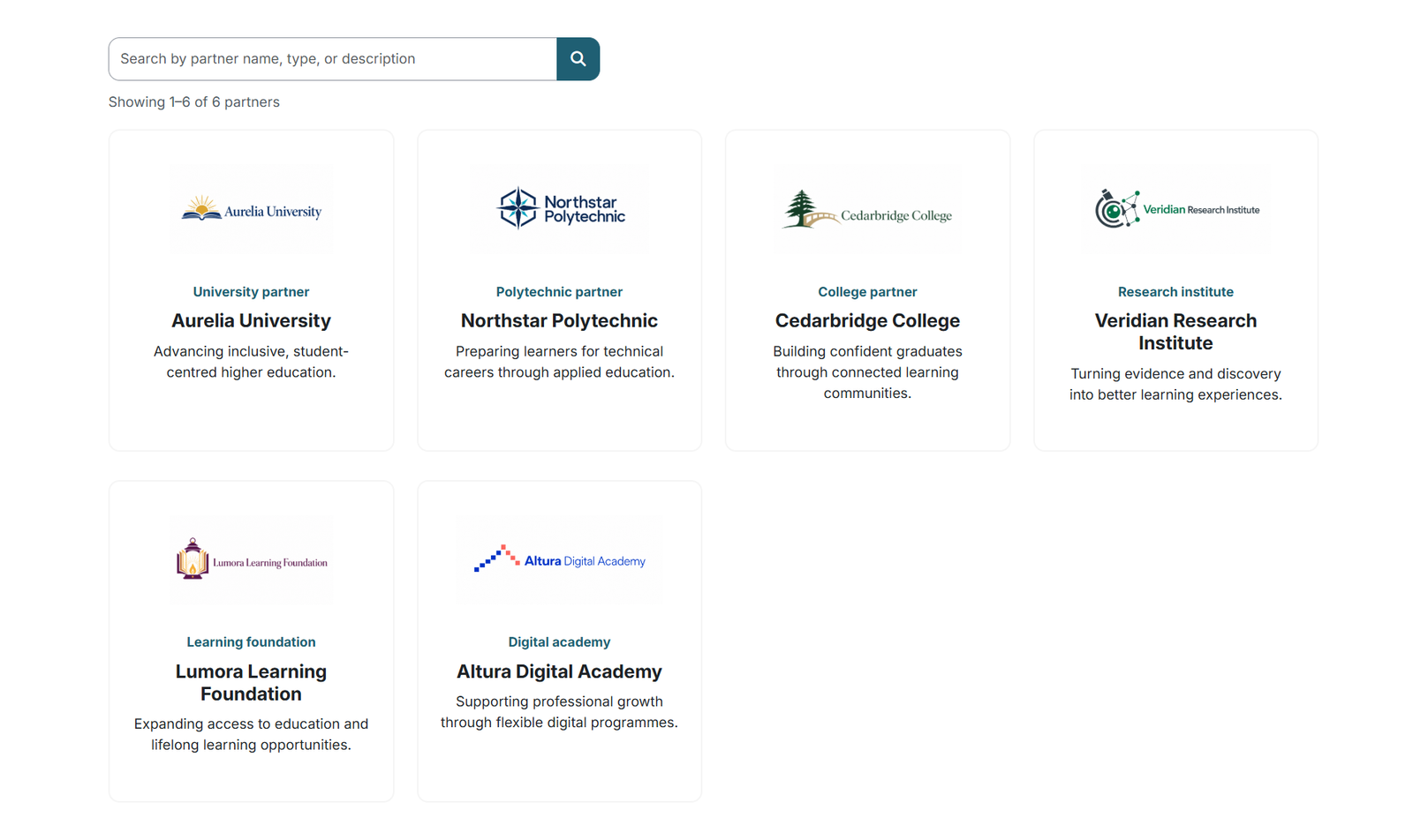 Partners Page