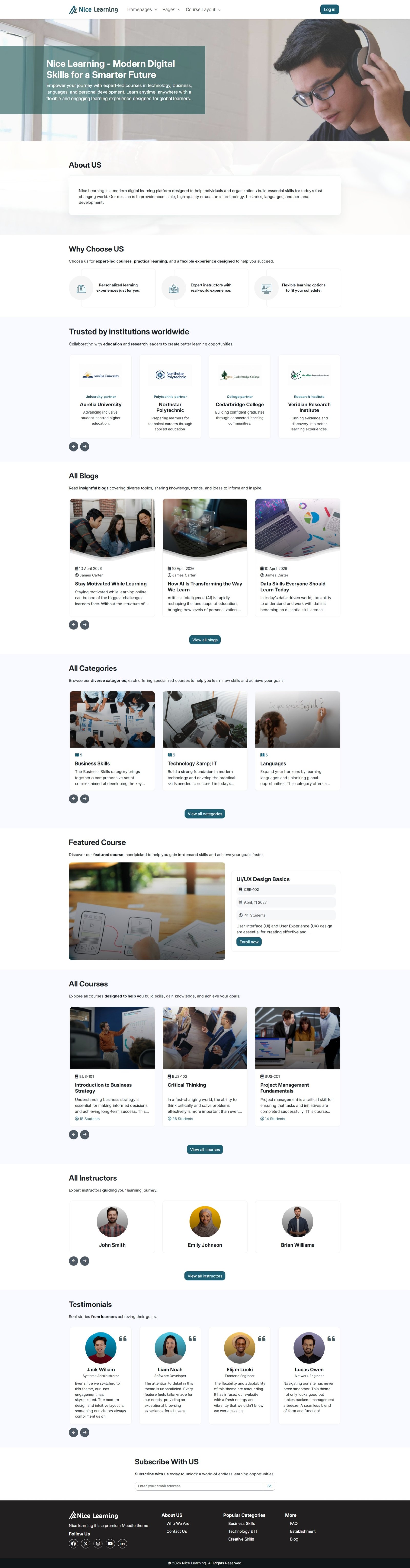 Home Page – Five
